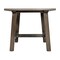 Merrick Lane Mabel Farmhouse Trestle End Table, Solid Wood Rustic Accent Table